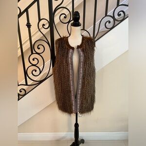 Love in a hanger Boho Faux Fur Vest!